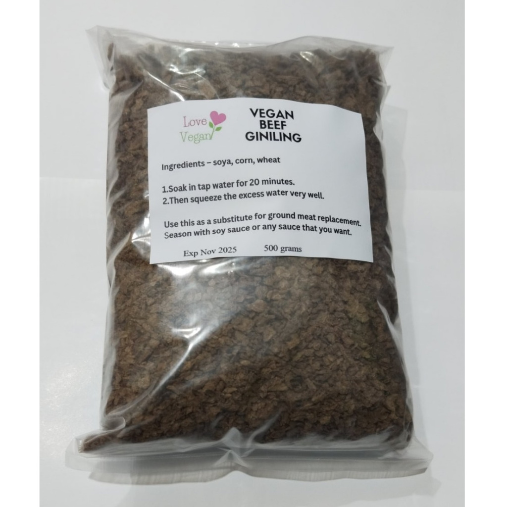 Vegan Beef Giniling (vegan/vegetarian ground beef replacement) 500