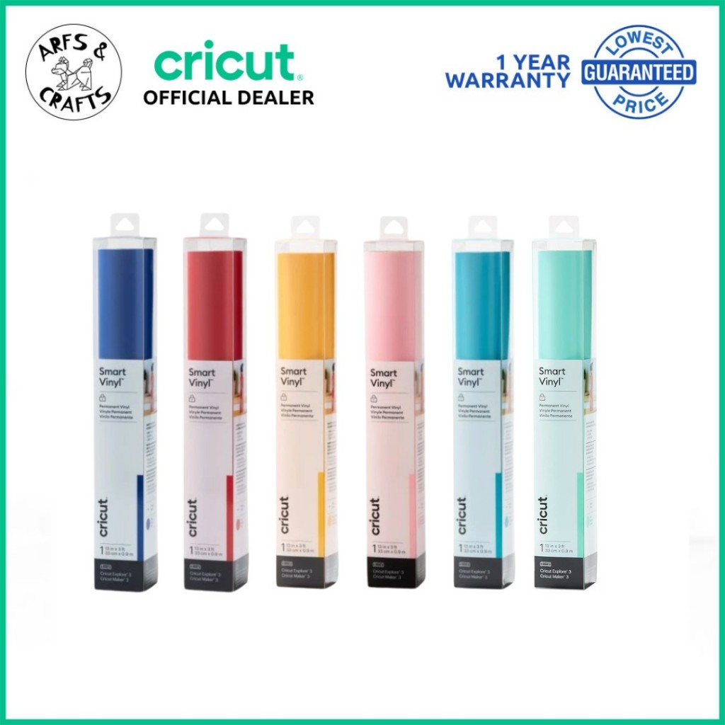 Cricut Smart Permanent/Removable Vinyl (13in x 3ft) Shopee Philippines