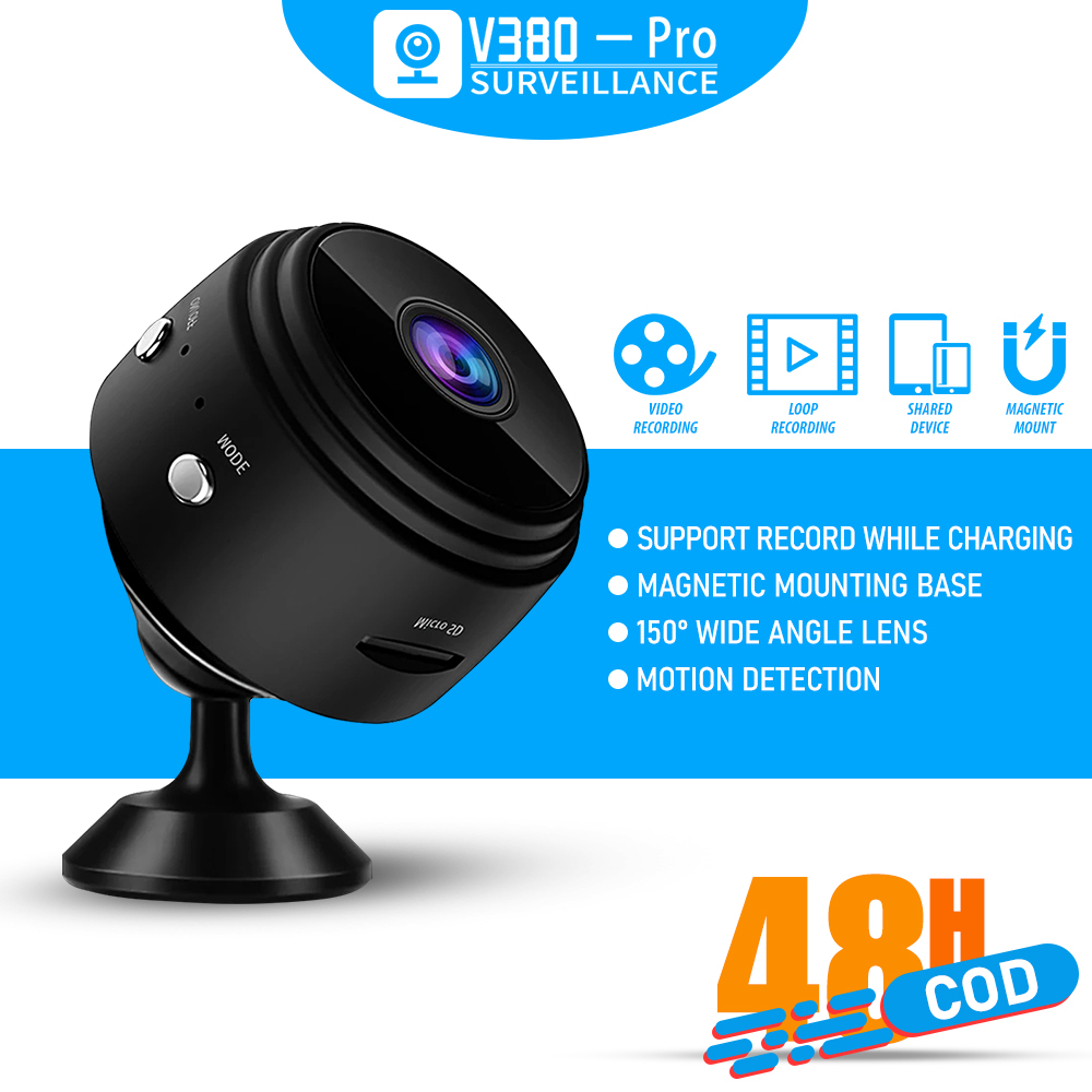 V380 Pro Hidden Small Surveillance Camera Spy Security Camera Connect