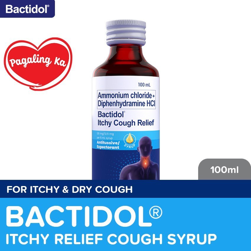 Bactidol Itchy Cough Relief 100ml itchy throat, cough syrup Shopee Philippines