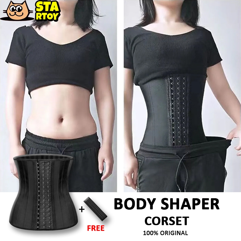 Waist Trainer for Women Seamless Invisible Latex Corset Wrap Under Clothes  Long Torso Plus Size Stomach Tummy Shapwear Fat Burn