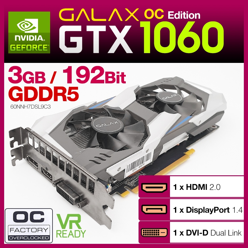 Gtx 1060 hot sale galax oc