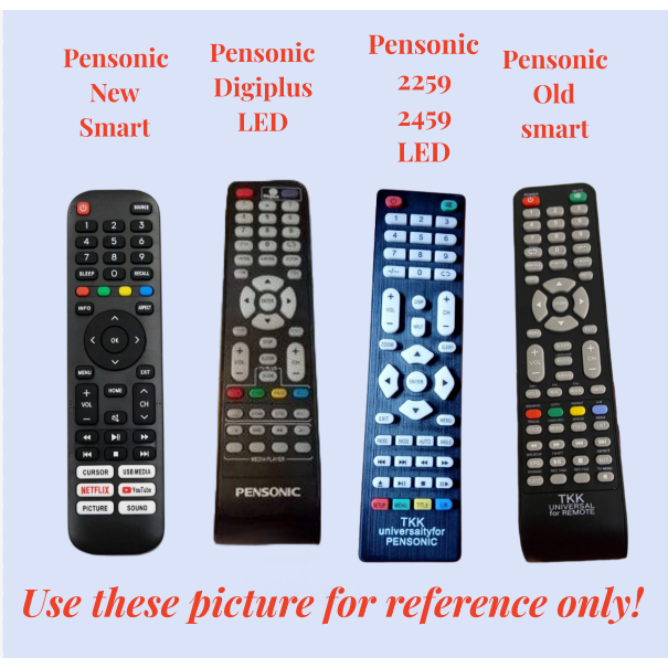 4in1 Pensonic TV Remote Replacement Universal Pensonic Remote Control ...