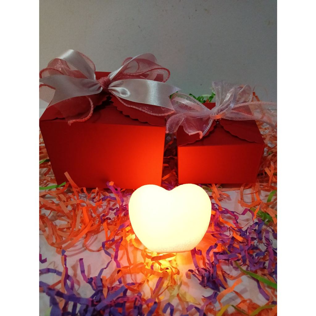 Pink Love Heart w/ box, Night light, desk lamp, valentines gift ...