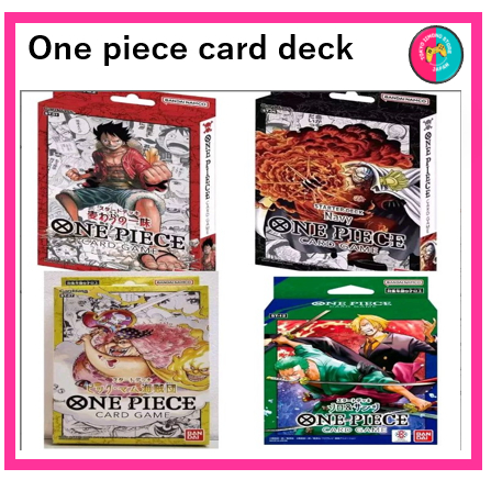Direct from JapanBANDAI Namuco ONEPIECE CARD GAME DECK SET Brand new total  Box One Piece Card Start Deck 4 series set Straw Pirates Navy Zoro & Sanji  Navy The Seven Kingdoms Pirate freebie(surprise!