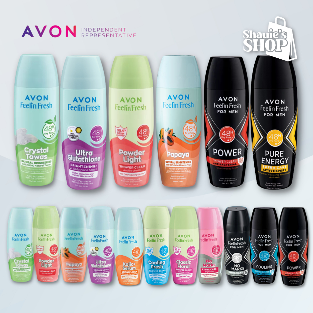 AVON Feelin Fresh AntiPerspirant RollOn Deodorants Shopee Philippines