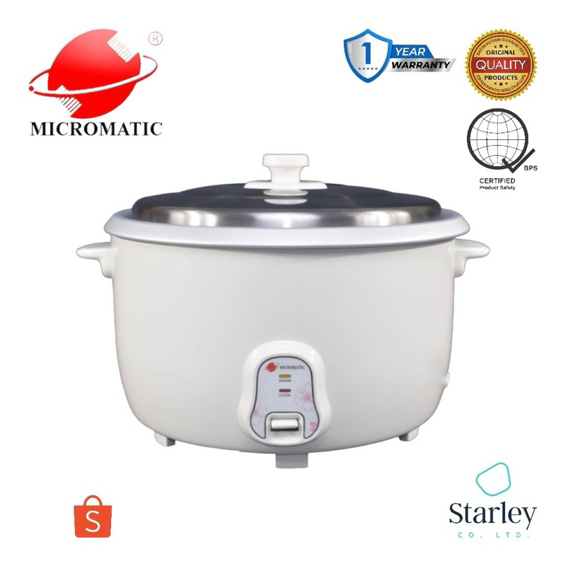 MICROMATIC 45 Cups Rice Cooker 7.8L without steamer MRC50 (Starley ...