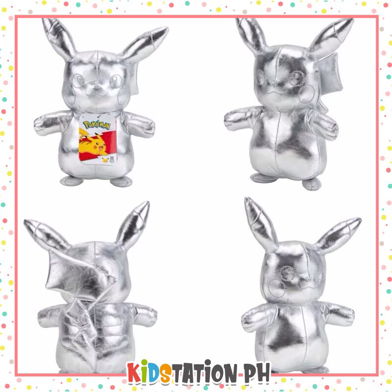 Jazwares Pokémon 25th Celebration 3-inch Silver Pikachu #2