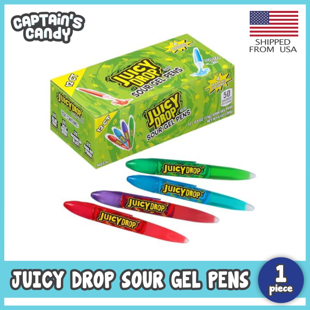 Juicy Drop Sour Candy Gel Pen Sour Liquid Candy Variety in Assorted