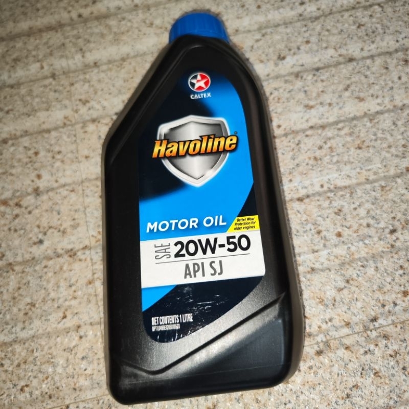 CALTEX HAVOLINE MOTOR OIL SAE 20W-50 API SJ LITER | Shopee Philippines