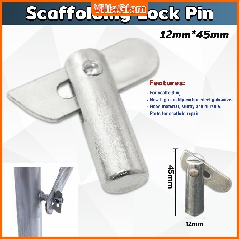 Detachable Scaffolding Guardrail System fixed rod Locking Pin Shelf ...