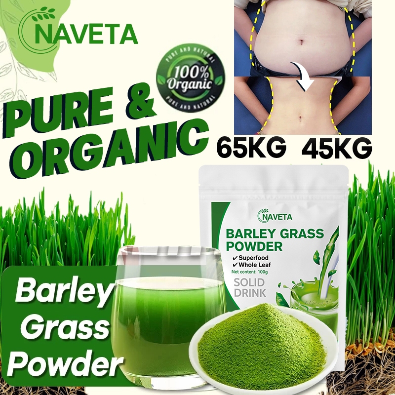 NAVETA Pure & Organic Barley Grass Powder Healthy Weight Loss SOLID ...