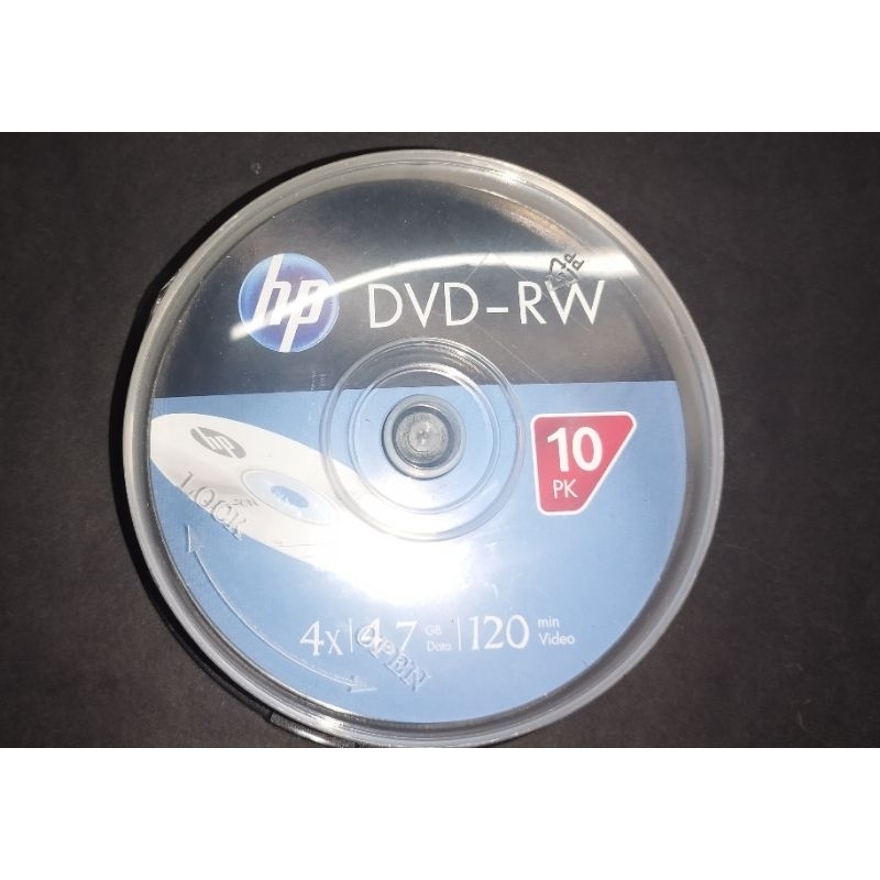 HP DVDRW 4.7GB REWRITABLE BLANK DISC BY 10PCS WITH HARD CASE Shopee