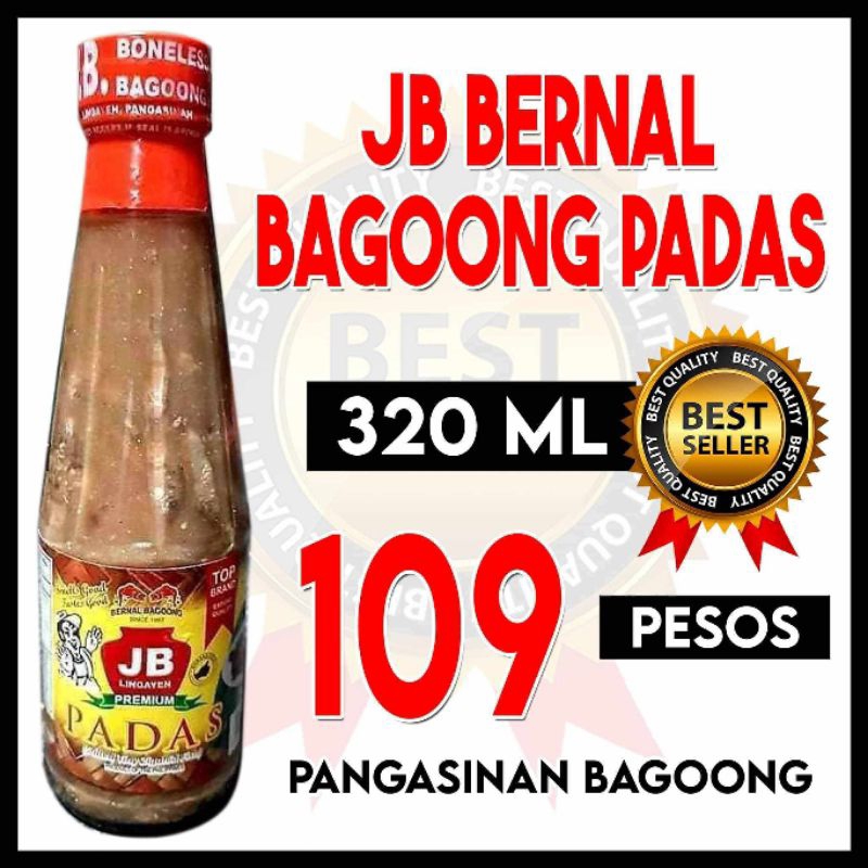 JB Authentic Premium Bagoong Padas 320 ml | Shopee Philippines