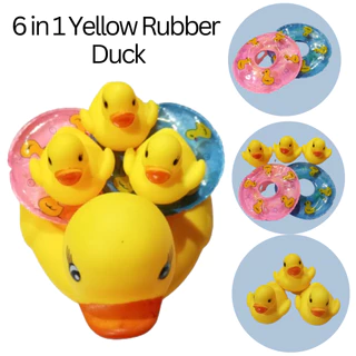 12 Pcs Mini Rubber Ducks and 12 Pcs Rubber Frogs Squeak and Float Mini  Ducks Rubber