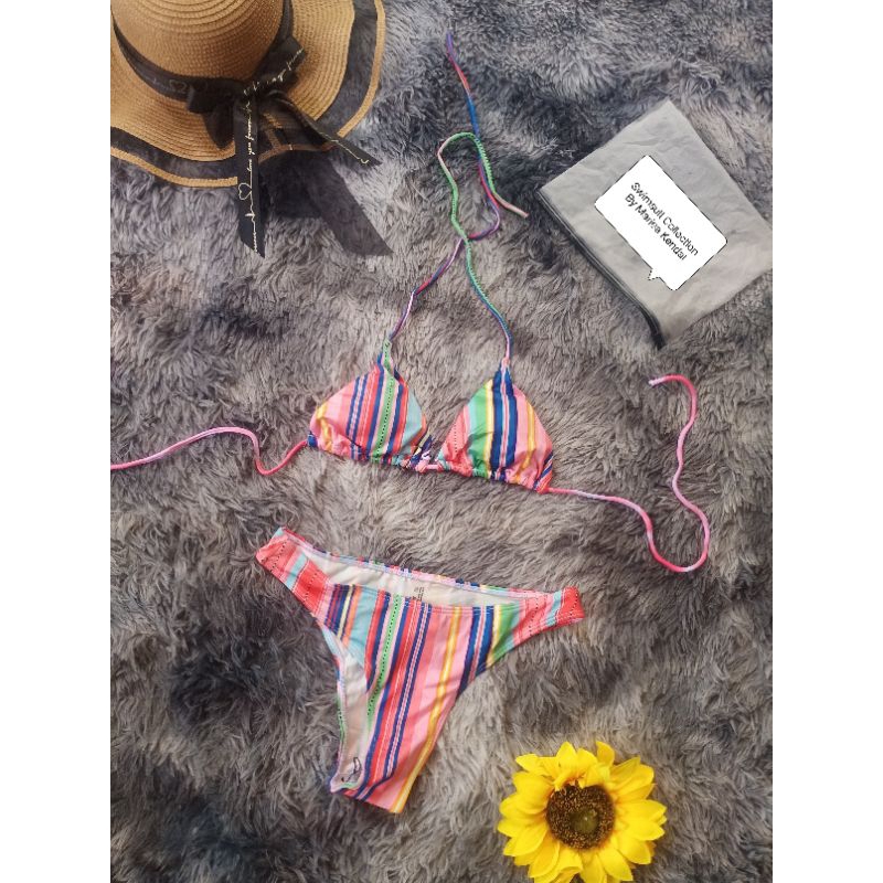Self Tie Micro Multi Color Bikini-Small | Shopee Philippines