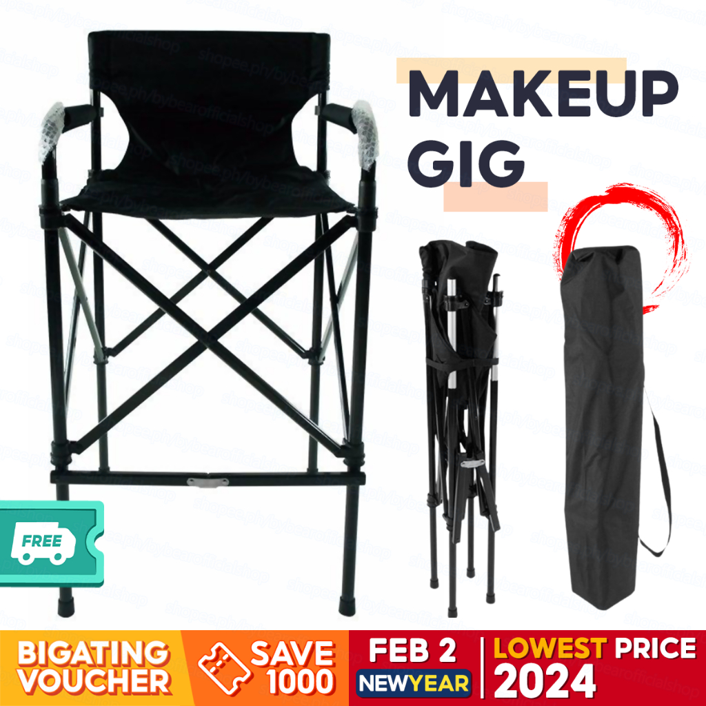 44 inch Make Up Chair Foldable with Storage Bag Director Chair Folding