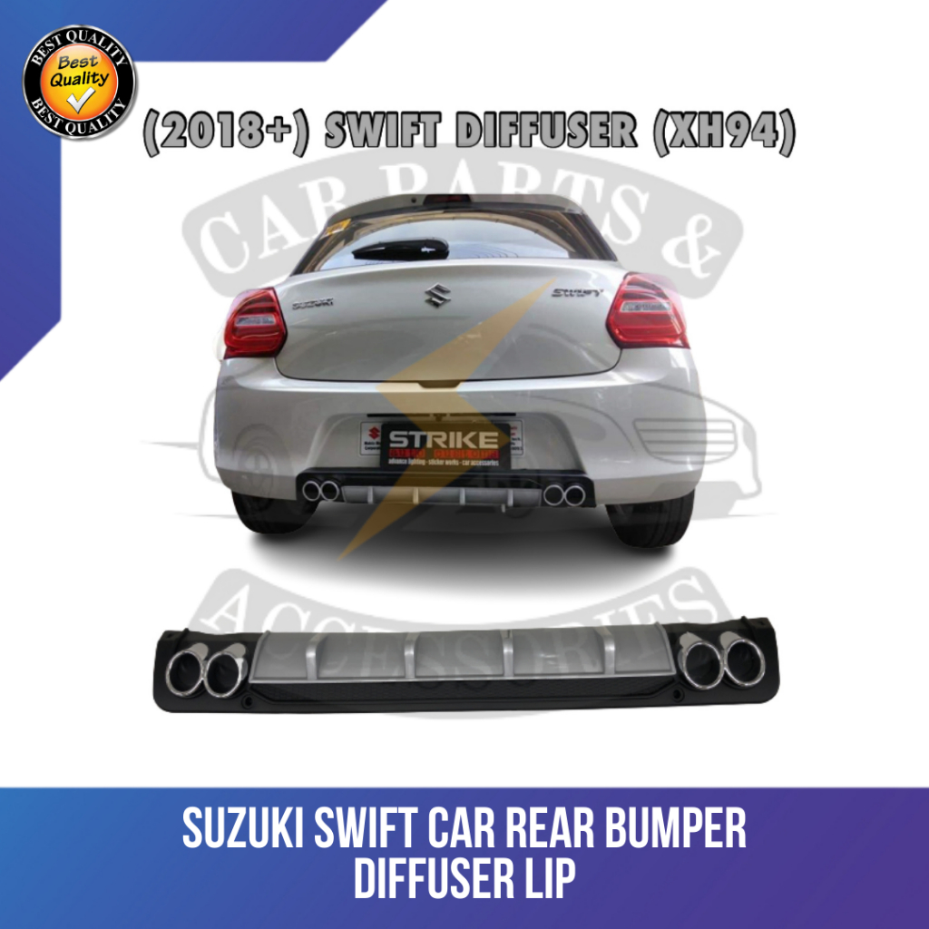 CPA Suzuki Swift Car Rear Bumper Diffusers Lip Spoiler Body Kits ABS