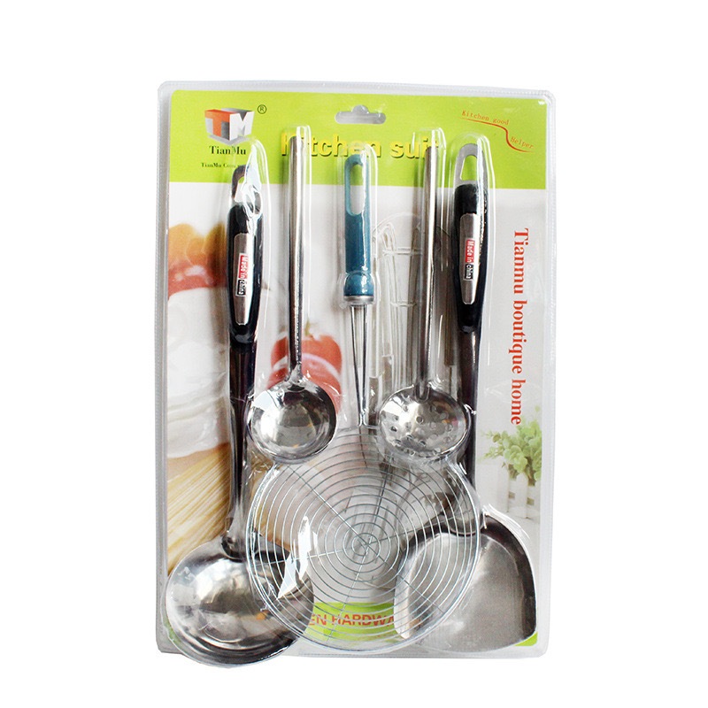 5in1 Stainless Steel Kitchen Utensil Tool Set (Server Spoon, Spatula ...