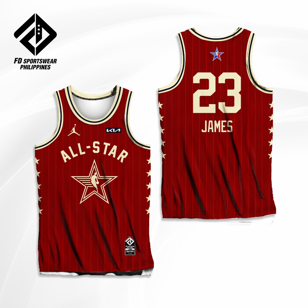 Red store jersey nba