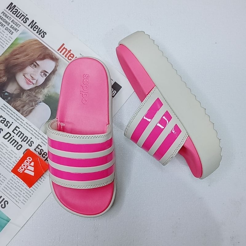 Adidas hot hot sale pink slides