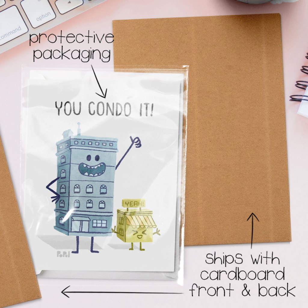 Popol - You Condo It - Motivation Greeting Card Cute Funny Sweet for ...