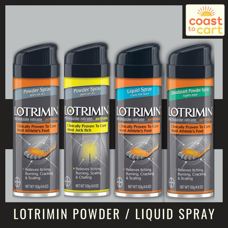 Lotrimin AF Athlete's Foot Spray / Jock Itch Powder Spray / Liquid