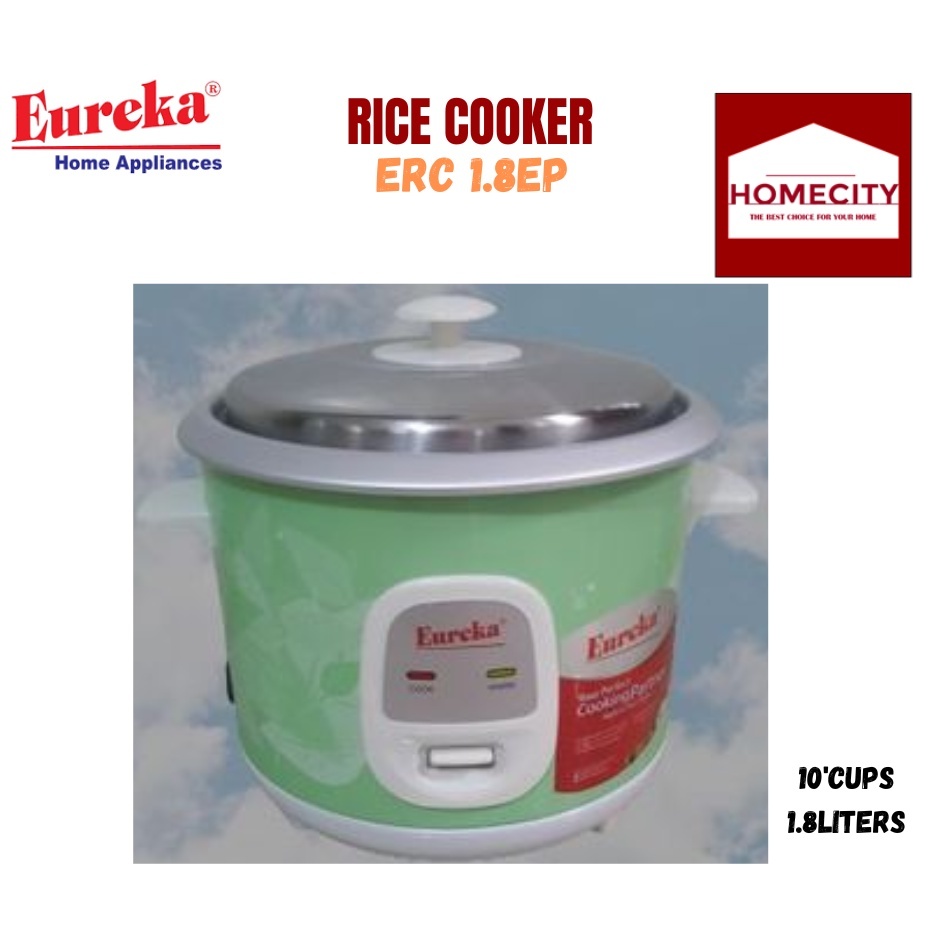 EUREKA RICE COOKER ERC1.8EP W/OUT STEAMER COLOR/DESIGN VARIATION