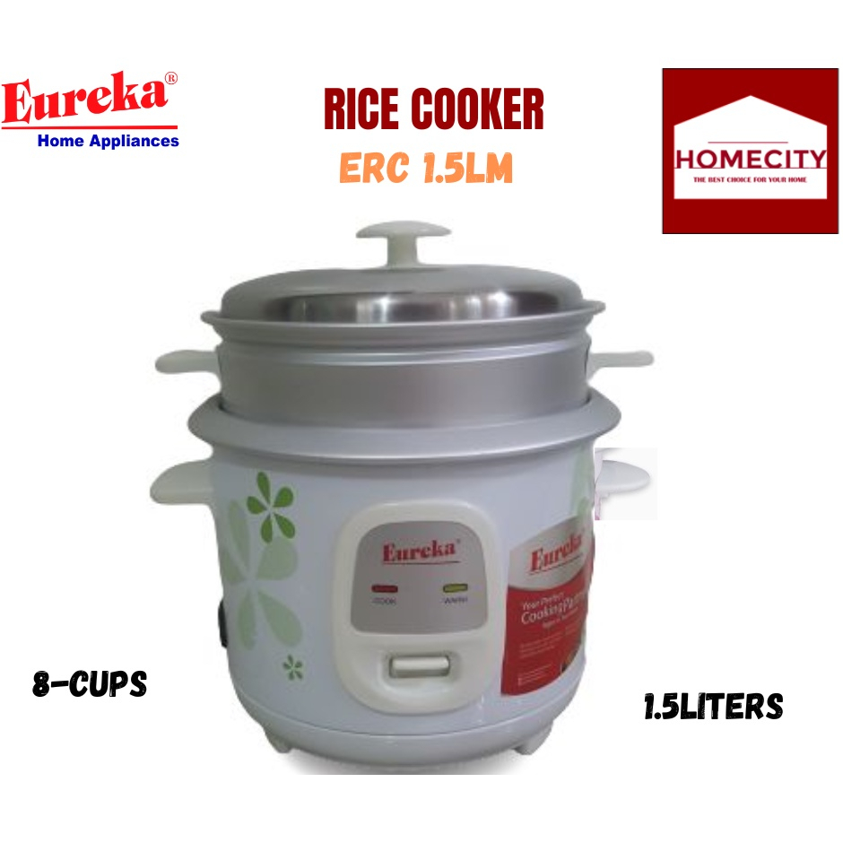 EUREKA RICE COOKER ERC-1.5L WITH STEAMER COLOR/DESIGN VARIATION DEPENDS ...