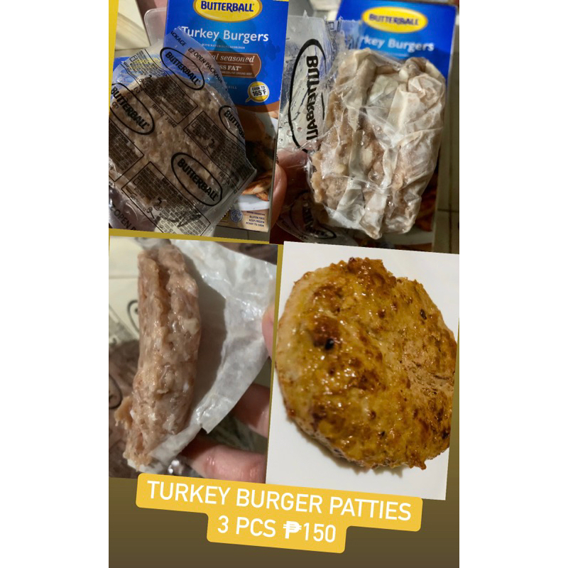 BUTTERBALL TURKEY BURGER PATTIES ORIGINAL 3PCs 500G Shopee Philippines