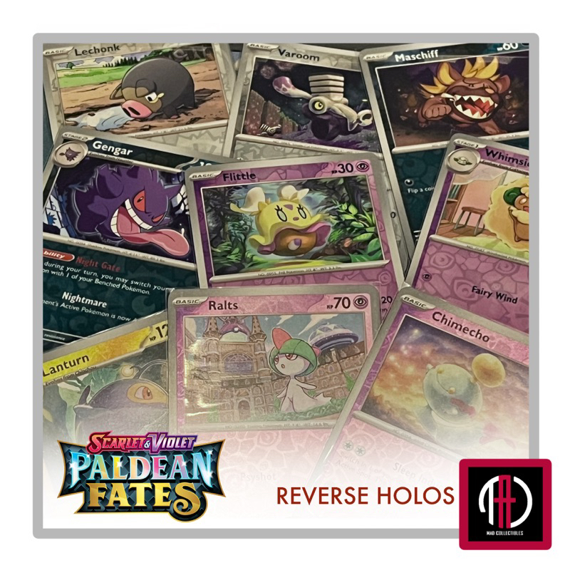 Pokemon TCG Singles - Paldean Fates Reverse Holo Cards - Gengar Lanturn  Ralts Lapras Frigibax Lechon | Shopee Philippines