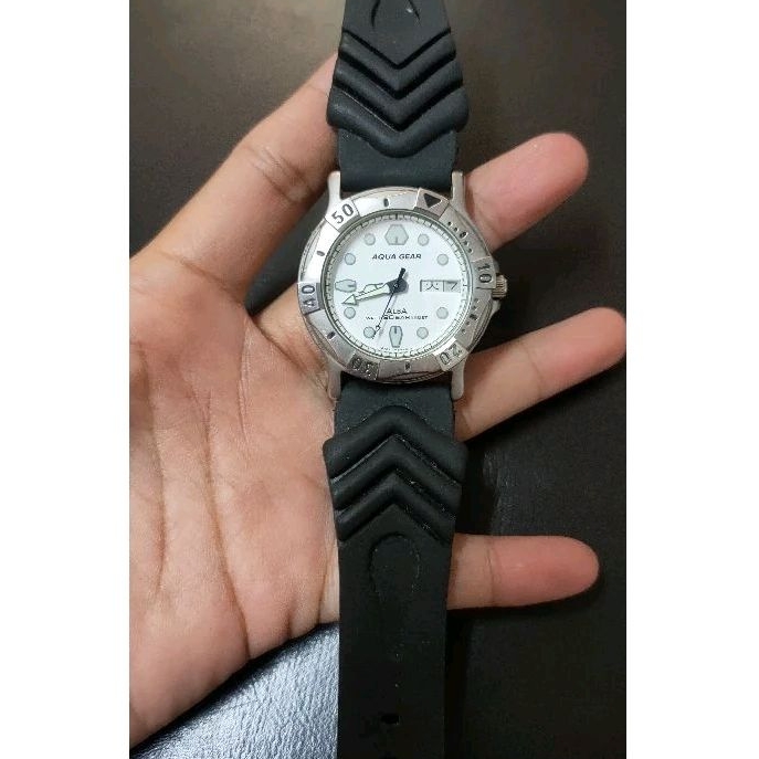 Aqua Gear Alba Water Resistant 20 Bar Mens Watch Japan Shopee Philippines
