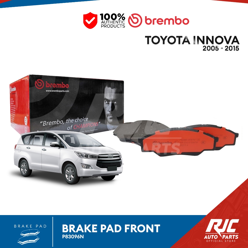BREMBO BRAKE PAD FRONT TOYOTA INNOVA 2005-2015 P83096N 1set | Shopee ...
