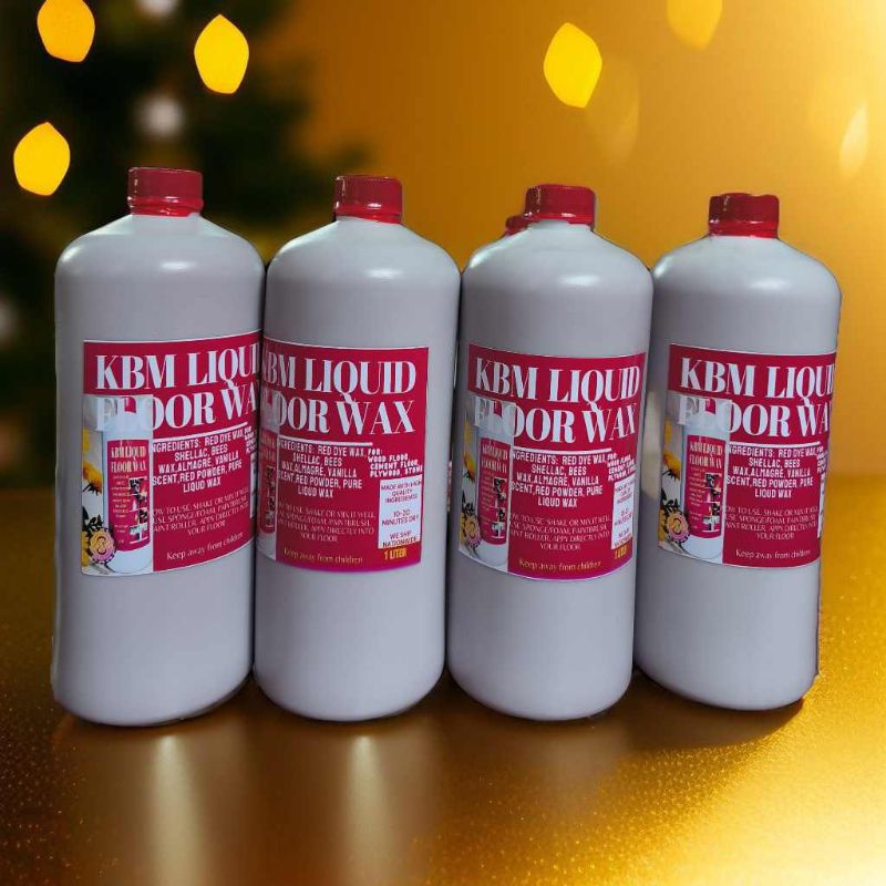 kBm liquid floor wax 1 liter w/ brush & sponge | Shopee Philippines