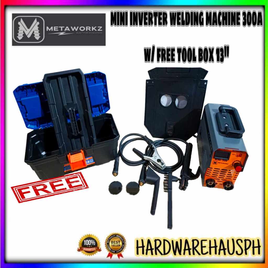 METAWORKZ 300A ARC Mini Inverter Welding Machine MW-MINI300 w/ FREE ...