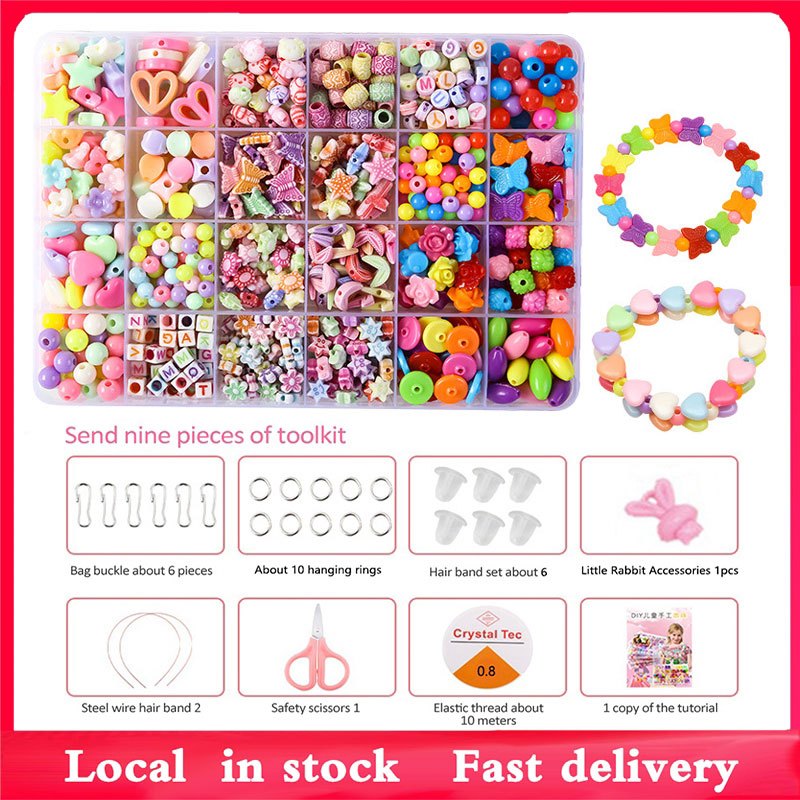 5000Pcs Beads Kit DIY acrylic letter bead set for Name Bracelets ...