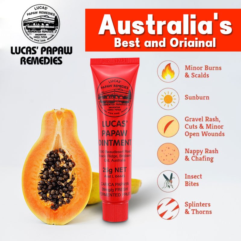 Lucas' Papaw Ointment Antibacterial Ointment lip Balm Burn Ointment