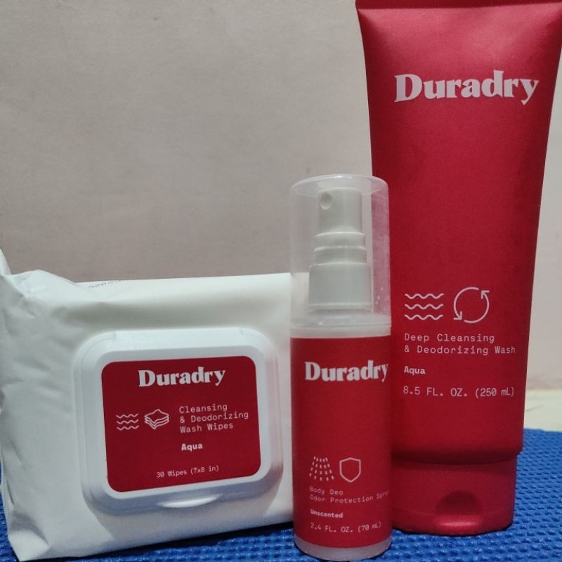 Duradry Fresh Body System (30 wipes, 250mL wash, 70mL body deo spray