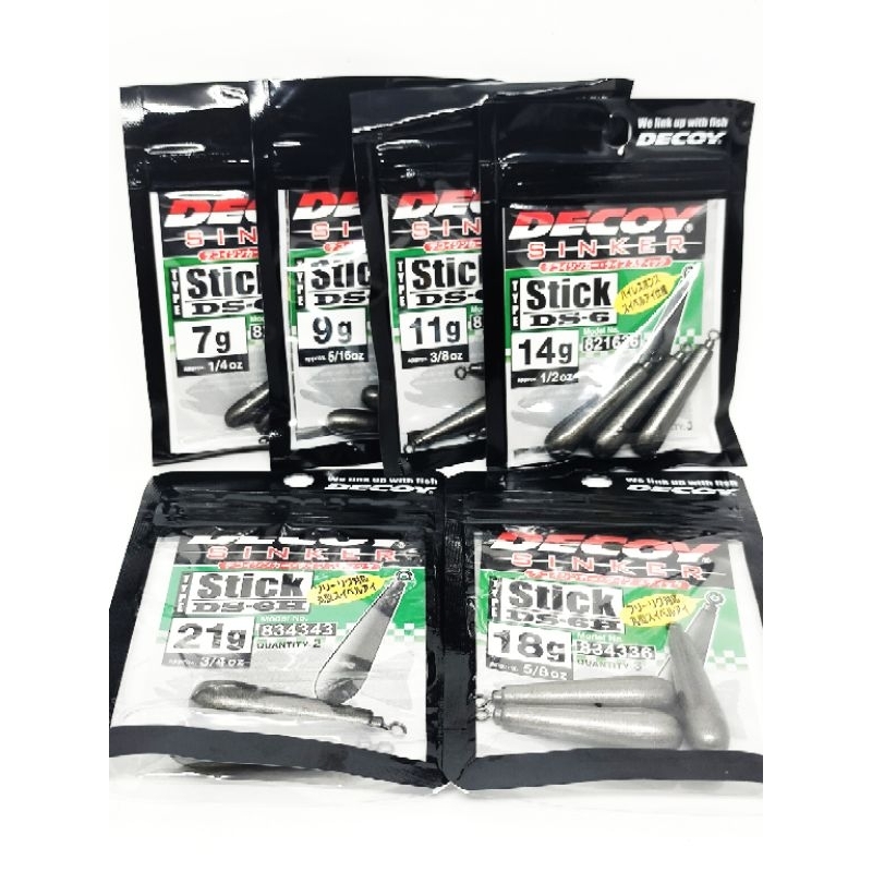 Plomb Stick Decoy DS-6 - 3.5 Grammes - Lot De 5 - Neuf (Réf 1572)