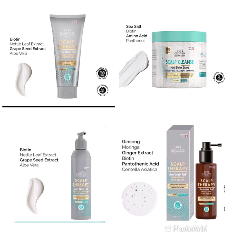 Luxe Organix Scalp Therapy Anti Hair fall Shampoo/Conditioner/Hair