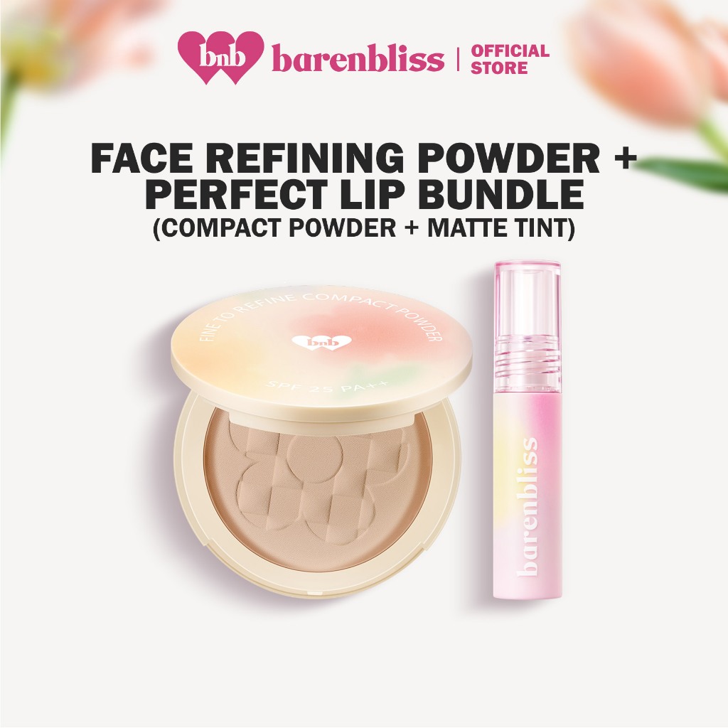 barenbliss BNB Face Refining Powder and Perfect Lip Bundle l Compact ...