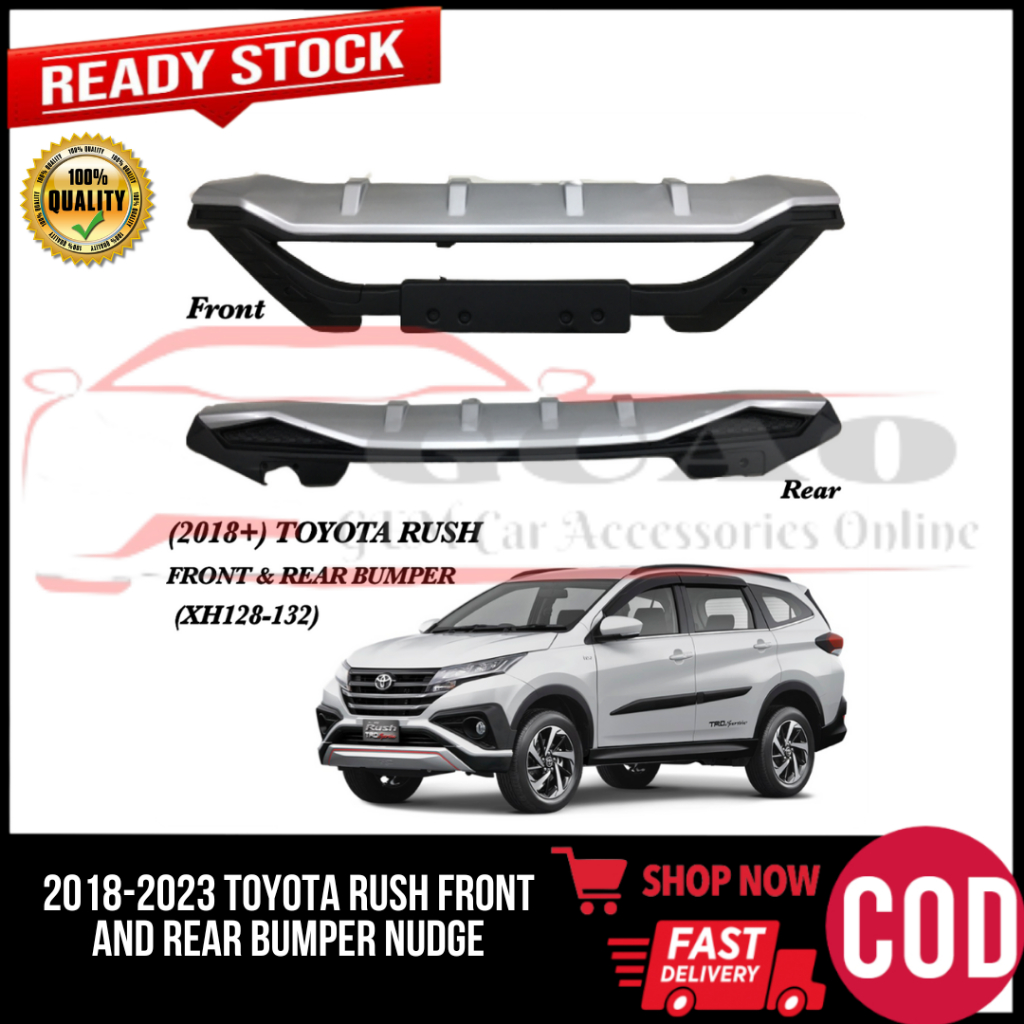 GCAO (2018 2019 2020 2021 2022 2023) TOYOTA RUSH FRONT AND REAR BUMPER ...