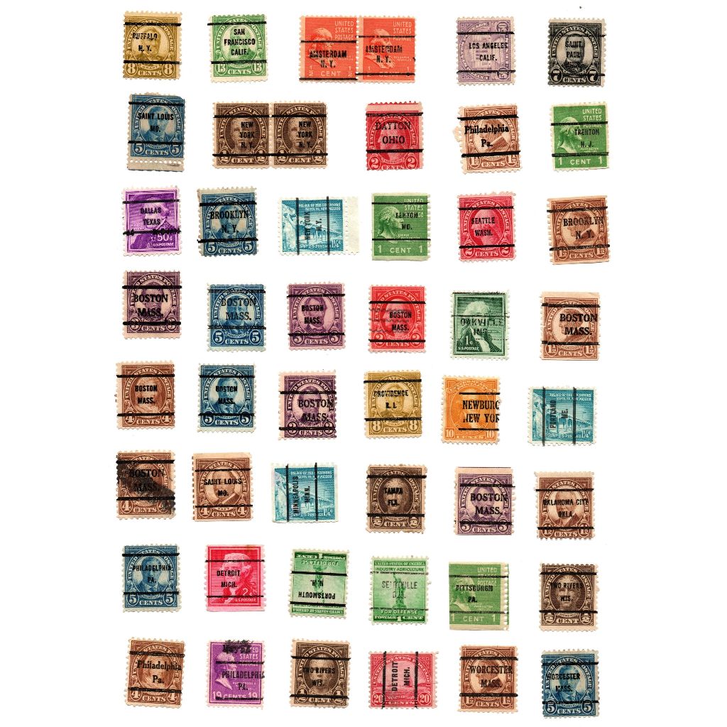 United States of America Vintage USPS Postage Stamps Famous: People ...