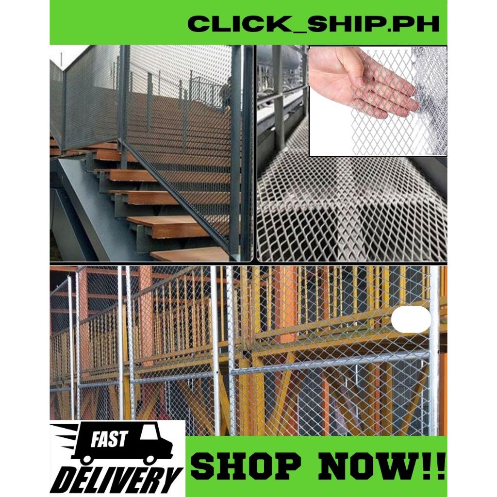 EXPANDED WIRE MESH HOT DIPPED 2MM 1.5MM PLATE THICKNESS FOR GATE FENCE HALLWAY FENCE GRATES Shopee Philippines