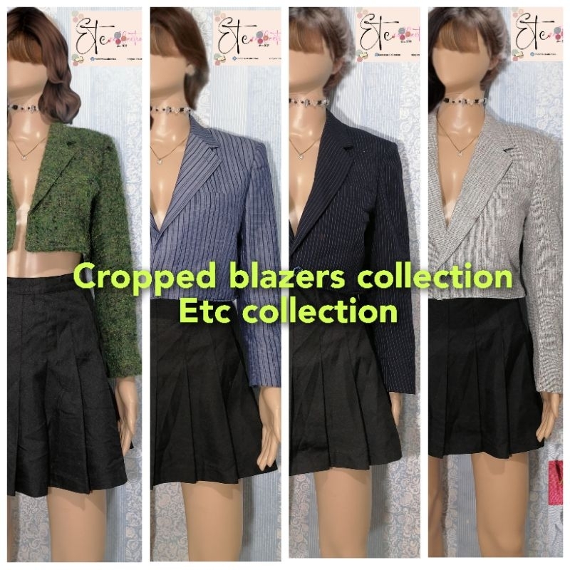 Cropped Blazer Coat For Women Ukay Buy Free Shopee Philippines