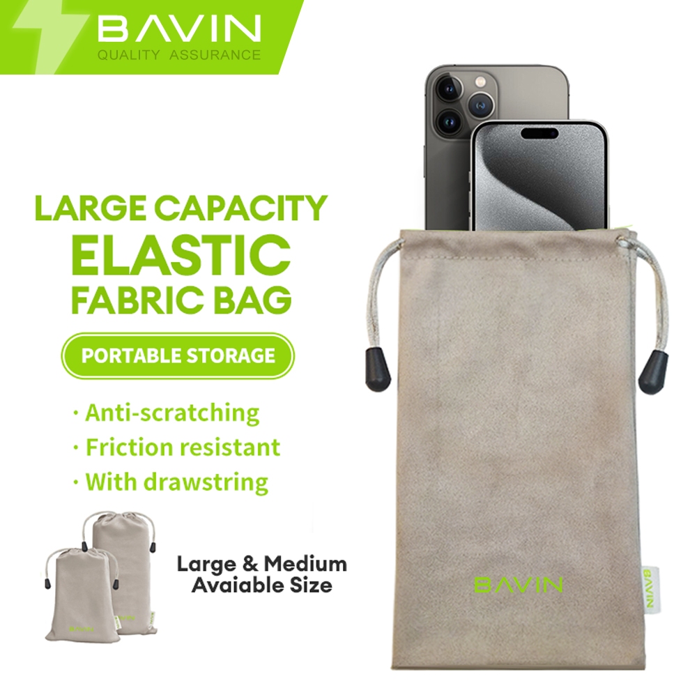 BAVIN ET06 Portable String Bag Pouch Organizer Storage Bag For Mobile Phone Accessories Powerbank Shopee Philippines