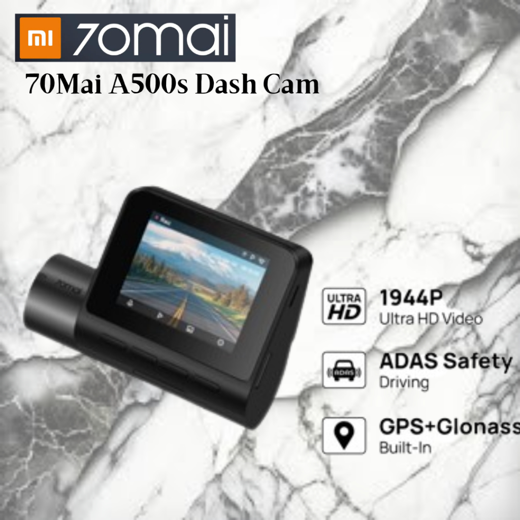 70mai Pro Plus A500S Dash Cam, Integrated GPS, Route Tracker, ADAS