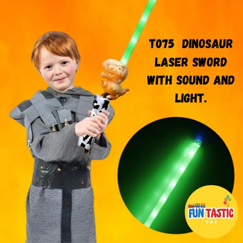 T075 Dinosaur Laser sword with sound and light. | Shopee Philippines