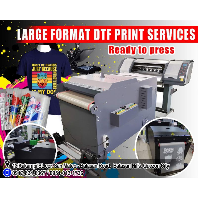 DTF PRINT PER METER (READY TO HEAT PRESS) | Shopee Philippines