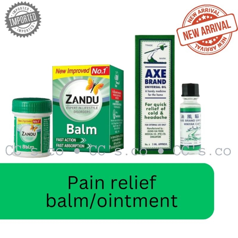 Axe brand universal oil / Zandu balm pain relief for headache,cold